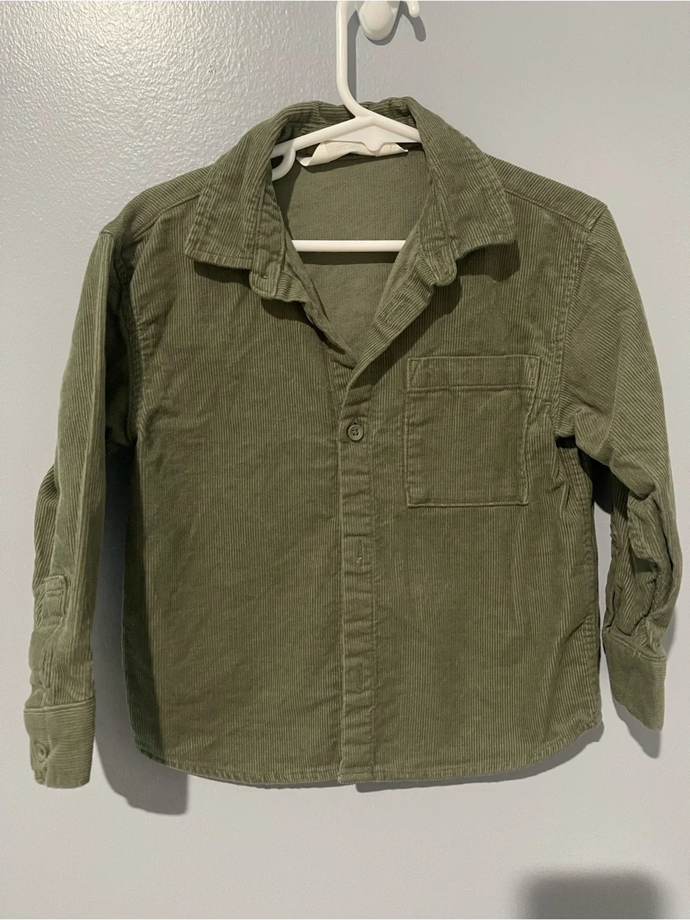 Olive Green Corduroy Shirt - H&M | 3T